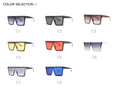 Rimless Square Vintage Ovesized Sunglasses