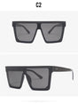 Rimless Square Vintage Ovesized Sunglasses