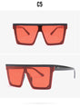 Rimless Square Vintage Ovesized Sunglasses
