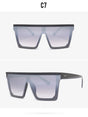 Rimless Square Vintage Ovesized Sunglasses
