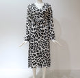 Loose Long Sleeve Leopard Dress