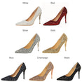 Pointed Toe Metal Women Pumps Thin High Heels