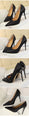 Pointed Toe Metal Women Pumps Thin High Heels