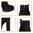 Thick Heel Platform Ankle Boots