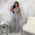 Sexy Striped Romper Clubwear Jumpsuit