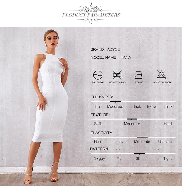 Elegant Women Bodycon Bandage Dress