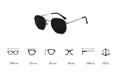 Square Pilot Mirror  Sunglasses