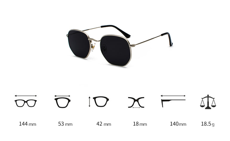 Square Pilot Mirror  Sunglasses