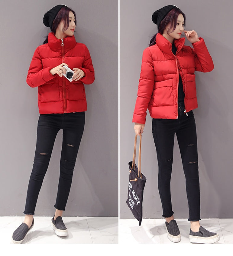 Short Style Cotton padded Parkas Coat Jacket