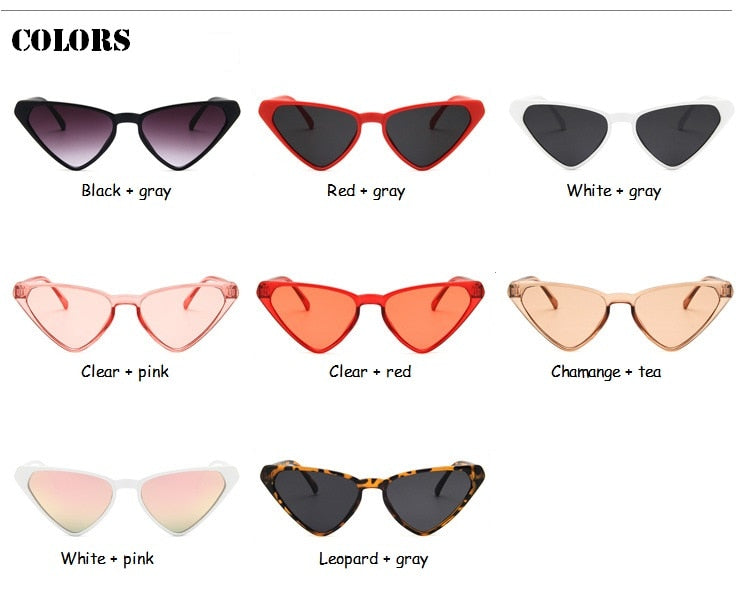 Cute Vintage Brand Cat Eye Sunglasses