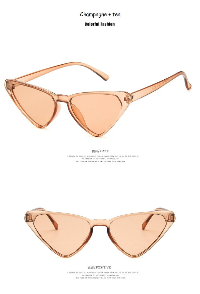 Cute Vintage Brand Cat Eye Sunglasses