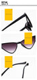Cute Vintage Brand Cat Eye Sunglasses