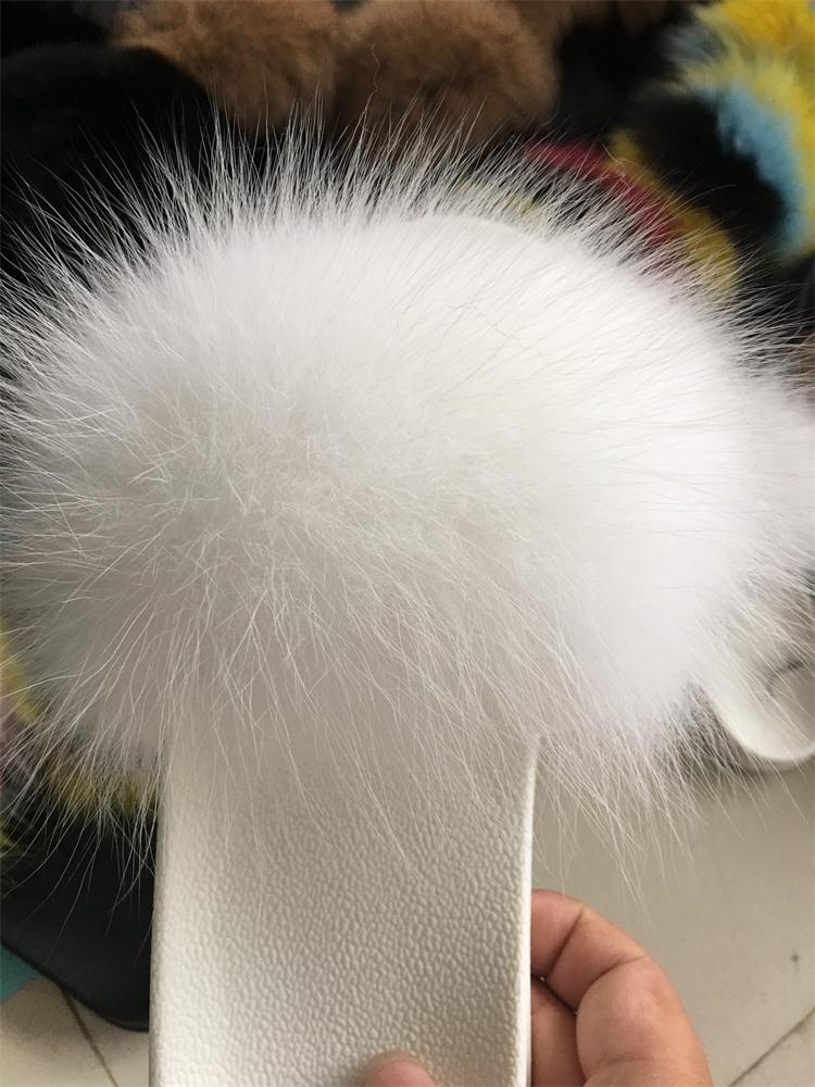 Cute Plush Fox Hair Fluffy Slippers