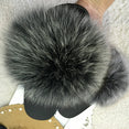 Cute Plush Fox Hair Fluffy Slippers