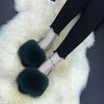 Cute Plush Fox Hair Fluffy Slippers