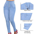 High Waist Women Jeans Elastic Pant