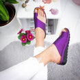 Casual Leather Shoes Comfy Big Toe Flat Platform