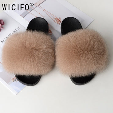 Cute Real Fur Slippers