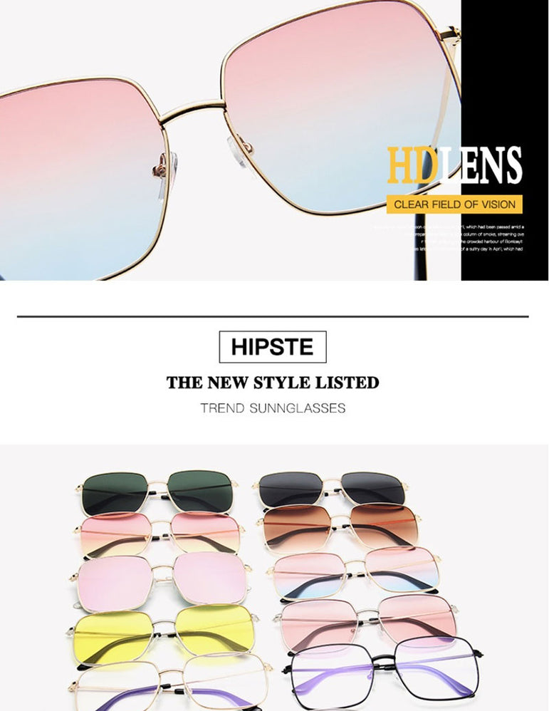 Retro Luxury Square Sunglasses