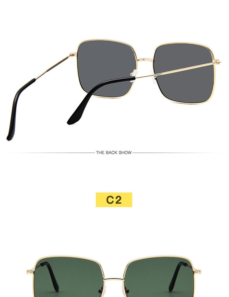 Retro Luxury Square Sunglasses