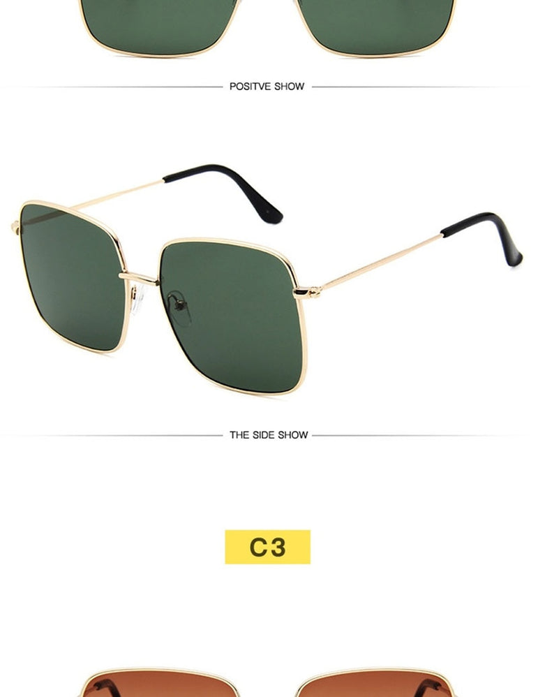 Retro Luxury Square Sunglasses