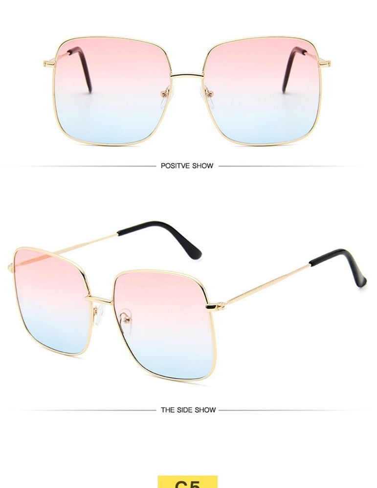 Retro Luxury Square Sunglasses