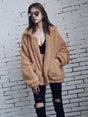 Korean Style Winter teddy Fur jacket