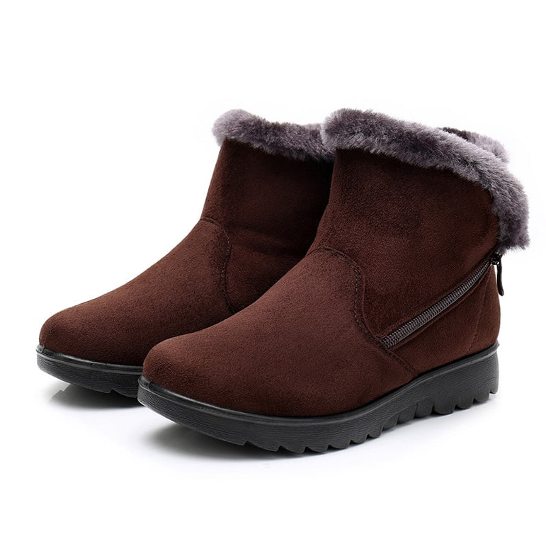 Fur Plush Warm Women Snow Boots