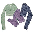 Long Sleeve Camouflage Women Yoga Set