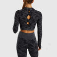 Long Sleeve Camouflage Women Yoga Set