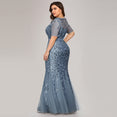 Elegant Mermaid Sequined Lace Appliques Evening Dresses