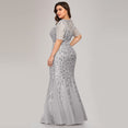 Elegant Mermaid Sequined Lace Appliques Evening Dresses