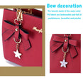 Luxury Plum Bow Sweet Messenger Crossbody Shoulder Bag