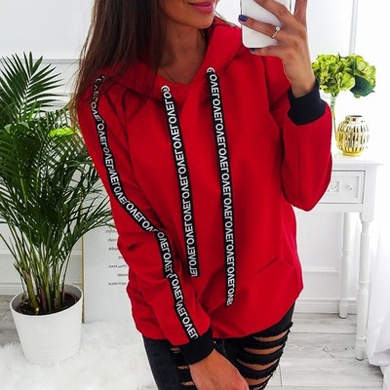 Long Sleeve Sweatshirt Women Pullover Tops Blouse