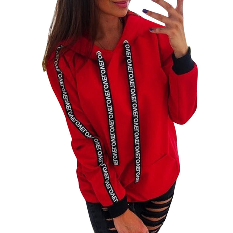 Long Sleeve Sweatshirt Women Pullover Tops Blouse