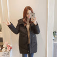 Casual Solid thick Warm Winter Women jacket