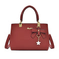 Luxury Plum Bow Sweet Messenger Crossbody Shoulder Bag