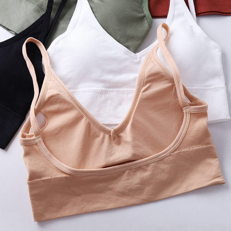 Running Gym Crop Top Backless Sports Bra