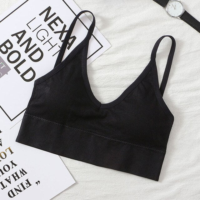 Running Gym Crop Top Backless Sports Bra