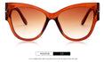 Oversized Frame Vintage Cat Eye Sunglasses