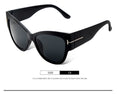Oversized Frame Vintage Cat Eye Sunglasses