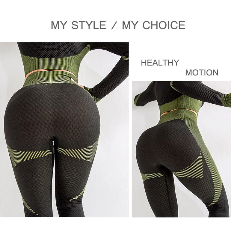 Long Sleeve Seamless Workout Yoga Sets