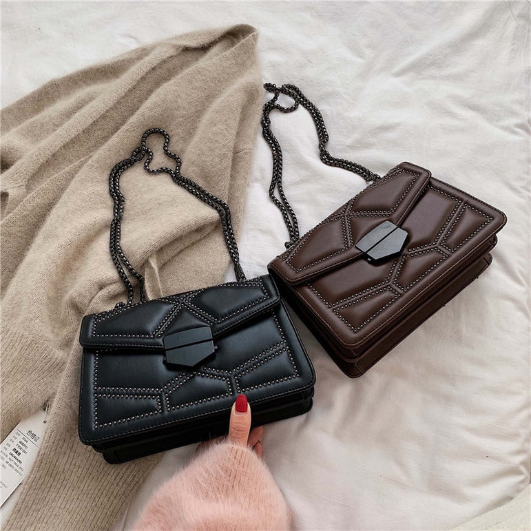 Luxury Rivet Chain Small Crossbody Handbags