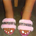 Fluffy Plush House Women Slippers