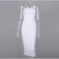 Elegant Ruched Party Night Dress