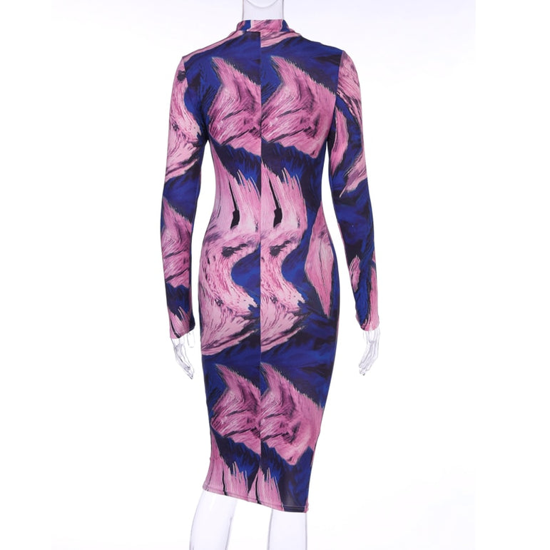 Long Sleeve Bodycon Sexy Dress