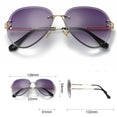 Luxury Frameless Pilot Shades Sun Glasses