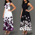 Elegant Women's Floral Print Long Maxi Dress