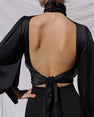 Leopard Sexy Hollow Out Backless Women Blouse