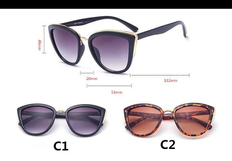 Luxury Brand Vintage Retro Cat eye Sunglasses